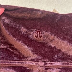 lululemon athletica Maroon Tie-Dye Leggings